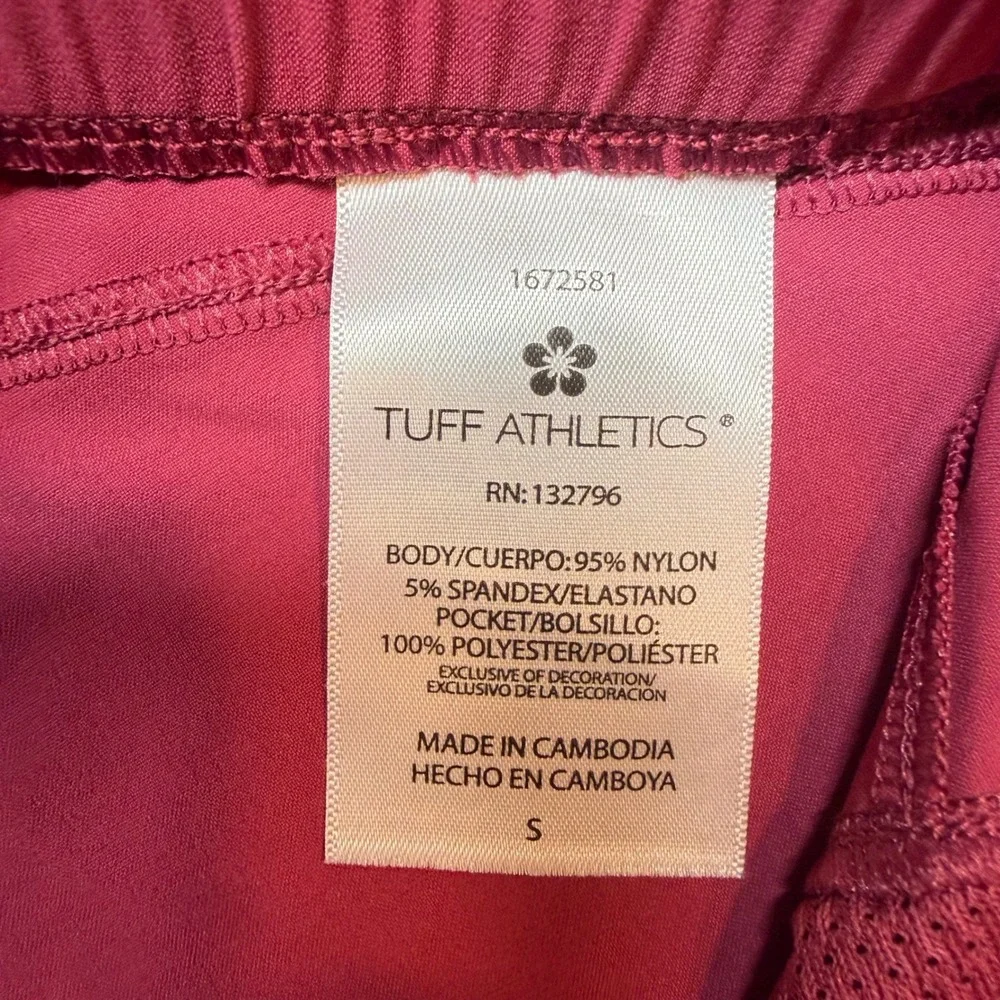 Tuff Athletics Active Shorts Womens S Pink Drawstring Pockets Athletic Gym